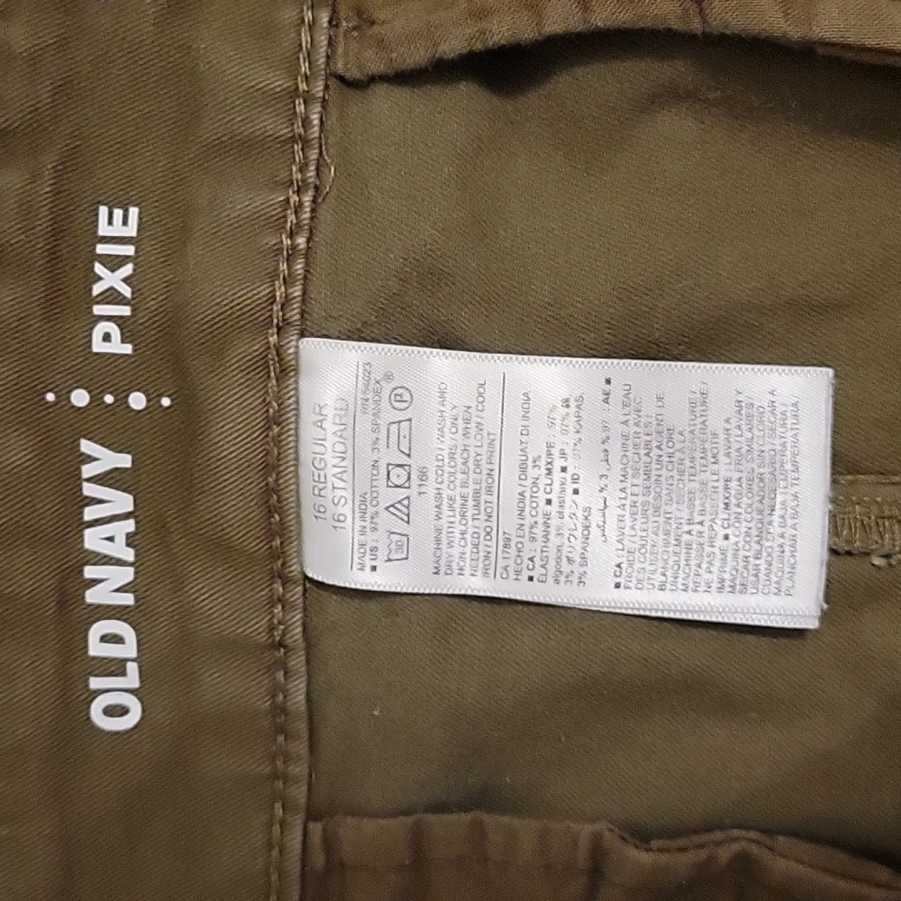 Olive Green Old Navy Plus Pixie Shorts 16 - Picture 4 of 4